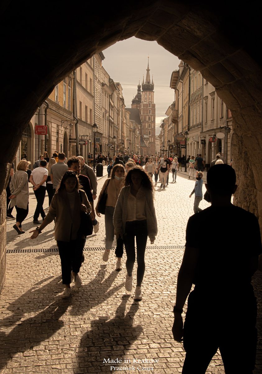 Brama Floriańska i Kościół Mariacki